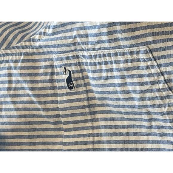 Vineyard Vines Blue and White Striped Button-Up Shirt Size 10 Womens - Picture 2 of 4